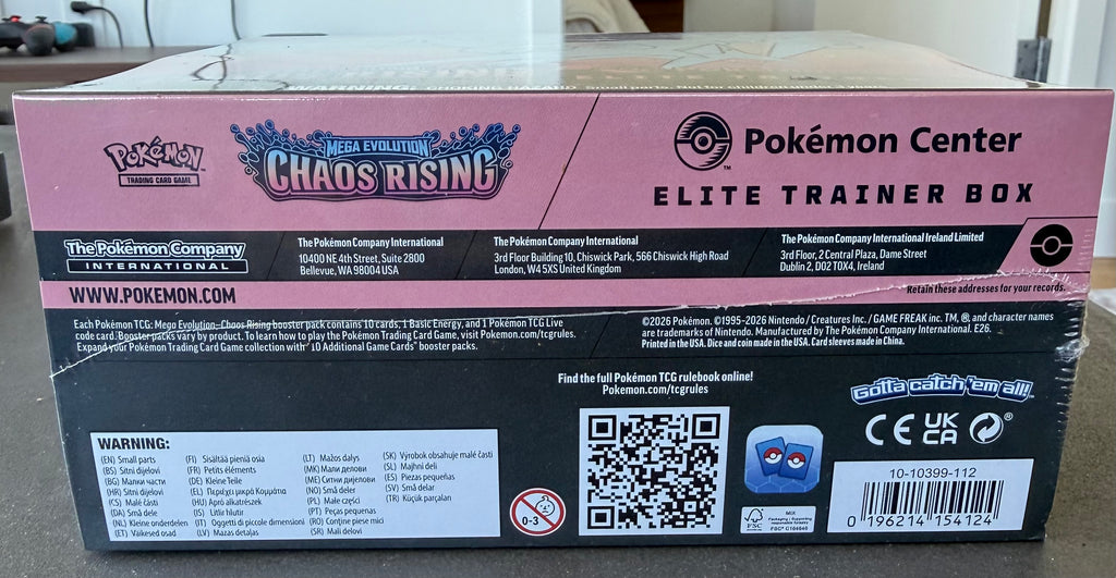 Chaos Rising Pokemon Center Elite Trainer Box - ME04: Chaos Rising (CRI)